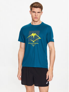 Asics Asics Футболка ASICS Fujitrail Logo SS Top Tee Голубий Regular Fit