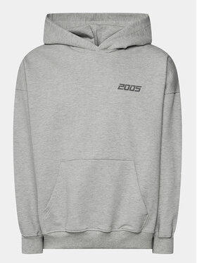 2005 Jopa Unisex Basic Hoodie Siva Relaxed Fit