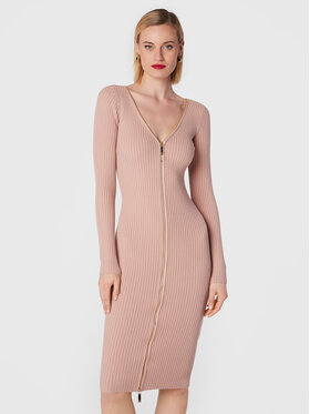 Elisabetta Franchi Elisabetta Franchi Rochie tricotată AM-51T-26E2-V520 Bej Slim Fit