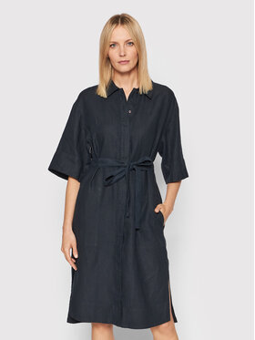 Marc O'Polo Marc O'Polo Hemdkleid M04 0645 21455 Dunkelblau Relaxed Fit