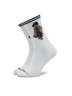 Polo Ralph Lauren Polo Ralph Lauren Κάλτσες Ψηλές Γυναικείες 455923561001 Λευκό