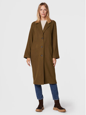 Marc O'Polo Marc O'Polo Cappotto di lana 208 60857 1231 Marrone Regular Fit
