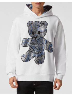 PHILIPP PLEIN PHILIPP PLEIN Mikina 7419 Biela Regular Fit
