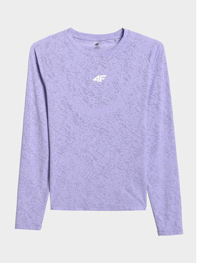 4F 4F Koszulka techniczna ACTIVE BY NATURE Fioletowy jasny Slim Fit
