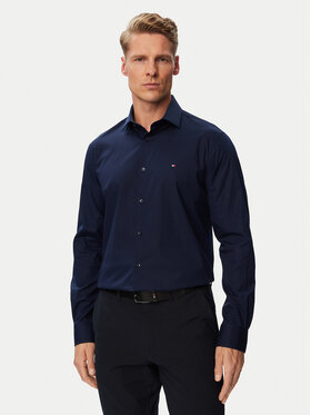 Tommy Hilfiger Tommy Hilfiger Camicia MW0MW43749 Blu scuro Slim Fit