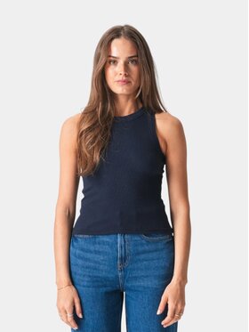 TeeShoppen TeeShoppen Top 'Basic Collection' Niebieski Regular Fit