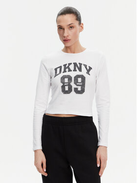 DKNY DKNY Bluzka DP4T9979 Biały Regular Fit
