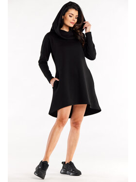 Infinite You Infinite You Úpletové šaty M328 Čierna Basic Fit