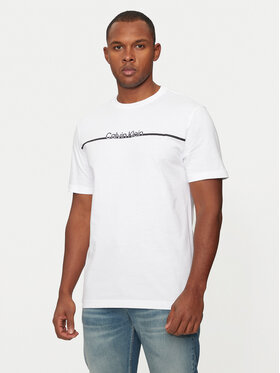 Calvin Klein Calvin Klein Tricou K10K113802 Alb Regular Fit