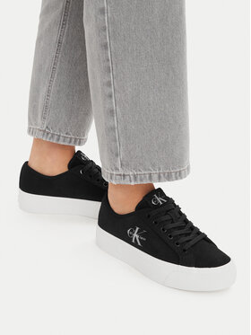 Calvin Klein Calvin Klein Sportcipők Vulc Flatf Laceup Suede HW0HW03088 Fekete