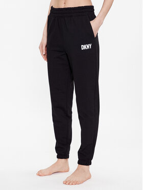 DKNY DKNY Pidžama hlače YI2822629 Crna Regular Fit