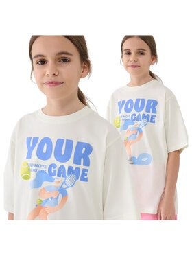 4F 4F T-Shirt 4FJASAW24TTSHF2592-11S Biały Oversize
