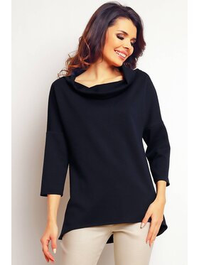 Infinite You Infinite You Bluzka M082 Granatowy Basic Fit