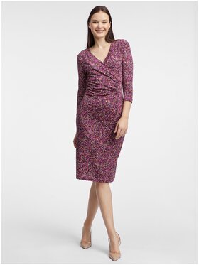 Orsay Orsay Sukienka 411201317000__42 Fioletowy Regular Fit