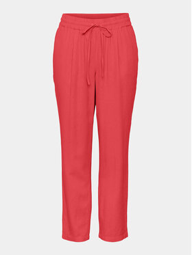 Vero Moda Vero Moda Spodnie materiałowe Jesmilo 10279691 Czerwony Regular Fit