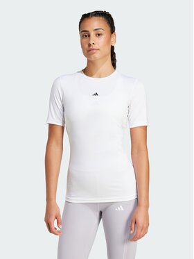 adidas adidas Koszulka techniczna 135223 Biały Fitted Fit