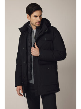 Lancerto Lancerto Kurtka przejściowa Kurtka Czarna Puchowa Boudry KU073225000011 Czarny Regular Fit