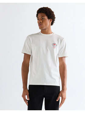Wrangler Wrangler T-Shirt SMALL AMERICANA TEE Biały Regular Fit