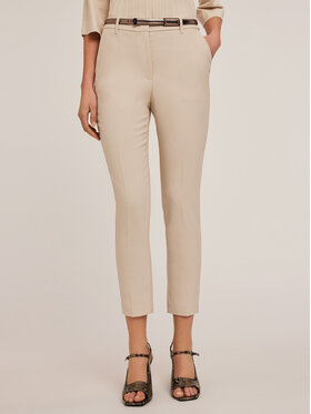 Motivi Motivi Pantaloni di tessuto P203Q003759N002 Bianco Regular Fit