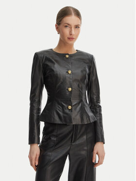 Marciano Guess Marciano Guess Bőrkabát G6GL02 L0083 Fekete Regular Fit
