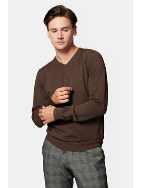 Lancerto Lancerto Sweter Lenny SW073223000032 Brązowy Regular Fit