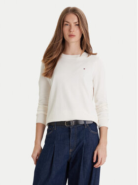 Tommy Hilfiger Tommy Hilfiger Sveter WW0WW44984 Biela Regular Fit