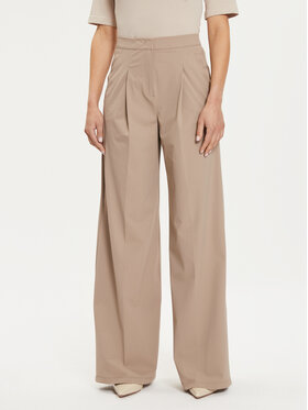 Max Mara Leisure Max Mara Leisure Hlače Bonn 2426786017 Bež Relaxed Fit