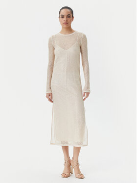 PINKO PINKO Kokteilikleit 104709 A2EX Beež Regular Fit