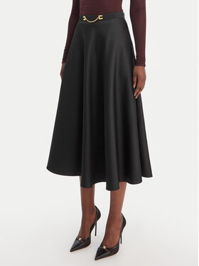 Elisabetta Franchi Elisabetta Franchi Midi sukňa GO-156-61E2-V320 Čierna Regular Fit