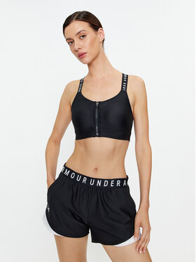 Under Armour Under Armour Špotni nedrček Ua Infinity High Bra Zip 1373860 Črna Fitted Fit