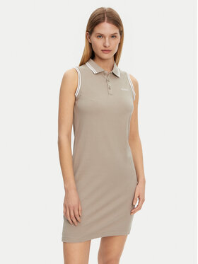 Guess Guess Ikdienas kleita V5GK04 KCOK1 Haki Regular Fit