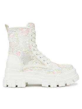 Buffalo Buffalo Schnürstiefeletten Aspha Rld Bloom 1622576 Weiß
