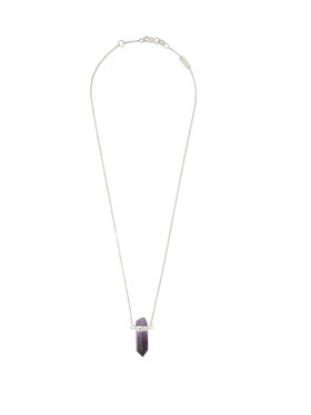 IZABELLA BUDRYN JEWELLERY IZABELLA BUDRYN JEWELLERY Choker z mini ametystem Srebrny