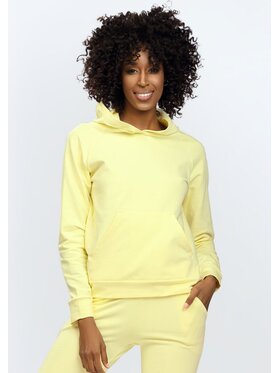 DKaren Sport DKaren Sport Bluza Seattle Żółty Slim Fit