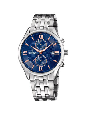 Festina Festina Zegarek F6854-6 Srebrny