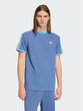 adidas adidas T-Shirt 3-Stripes Niebieski jasny Regular Fit