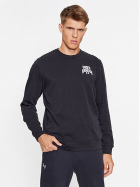 Under Armour Under Armour Суитшърт Ua Rival Terry Graphic Crew 1379764 Черен Loose Fit