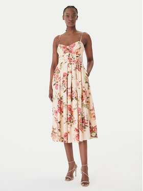 Guess Guess Cocktail obleka W6GKAF W2558 Roza Regular Fit