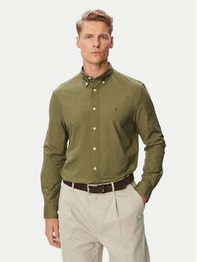 Tommy Hilfiger Tommy Hilfiger Πουκάμισο MW0MW37550 Χακί Regular Fit