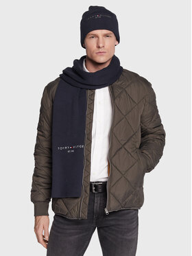 Tommy Hilfiger Tommy Hilfiger Kepurės ir šaliko komplektas AM0AM10357 Tamsiai mėlyna