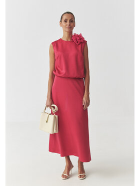 TATUUM TATUUM Spódnica maxi LEJA Czerwony Close Fit