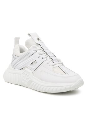 PHILIPP PLEIN PHILIPP PLEIN Sneakersy Runner Sneakers Supersonic SACS USC0405 PLE075N Biały