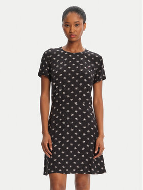 Tommy Jeans Tommy Jeans Rochie de zi DW0DW21120 Negru Regular Fit