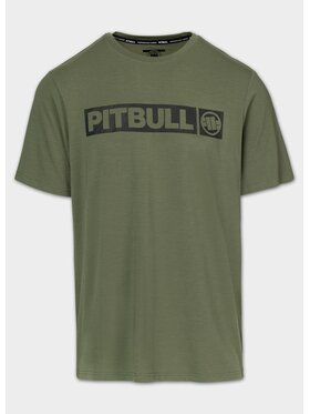 PITBULL PITBULL Koszulka techniczna Casual Sport HILLTOP Zielony Regular Fit