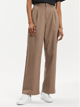 Converse Converse Riidest püksid 10026054-A02 Beež Wide Leg
