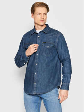 Lee Lee camicia di jeans Western L66WPLLA 112145397 Blu Regular Fit