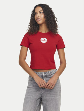 JJXX JJXX T-shirt Gigi 12277657 Crvena Stretch Fit