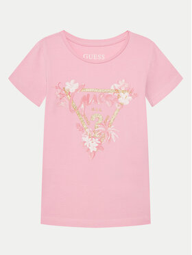 Guess Guess T-krekls K5GI14K6YW4 Rozā Regular Fit