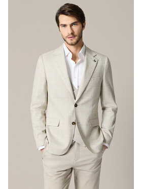 Lancerto Lancerto Marynarka Bagolino MA131126000033 Beżowy Regular Fit