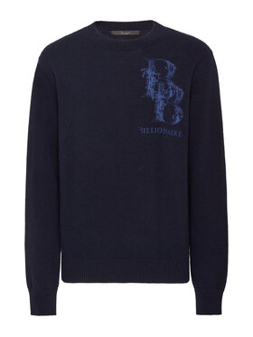 Billionaire Billionaire Longsleeve 14953 Błękitny Regular Fit